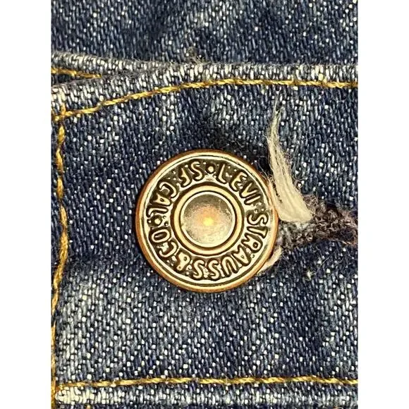 Vintage Levis 38x32 Orange Tab 20505-0217 Blue Denim Levis Zipper 80s